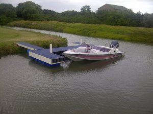 Private jetty on private canal